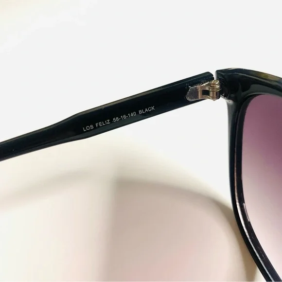 Lucky Brand Cat 3 Black Cateye Frame Sunglasses Women’s - Picture 5 of 6